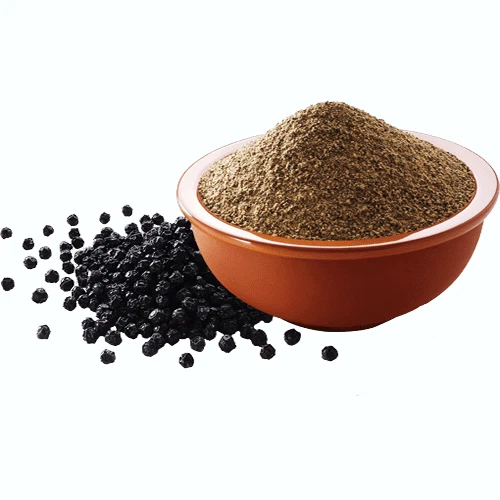Dried black pepper herb powder
